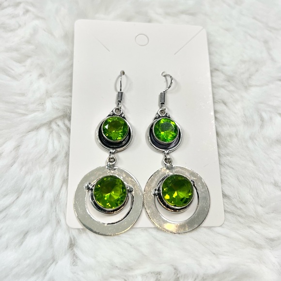 Peridot 925 Earrings - Picture 3 of 5